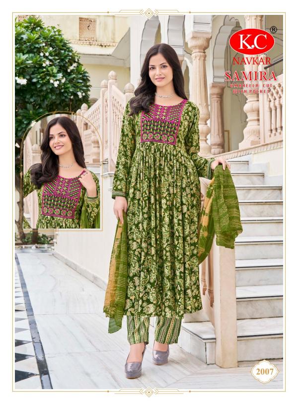 Kc Samira Vol 2 Rayon Printed Kurti Bottom With Dupatta